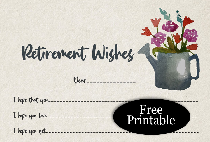 Free Printable Retirement Wishes Game Cards