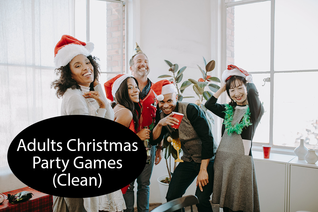 Clean Adult Christmas Party Games with Free Printables