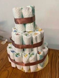 How to Decorate a Diaper Cake