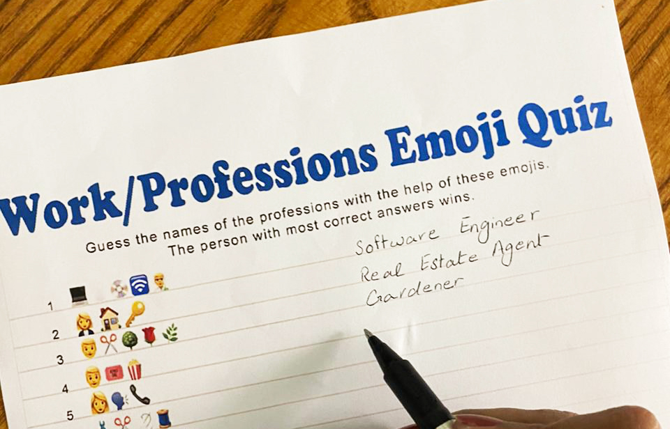 Work/Professions Emoji Quiz