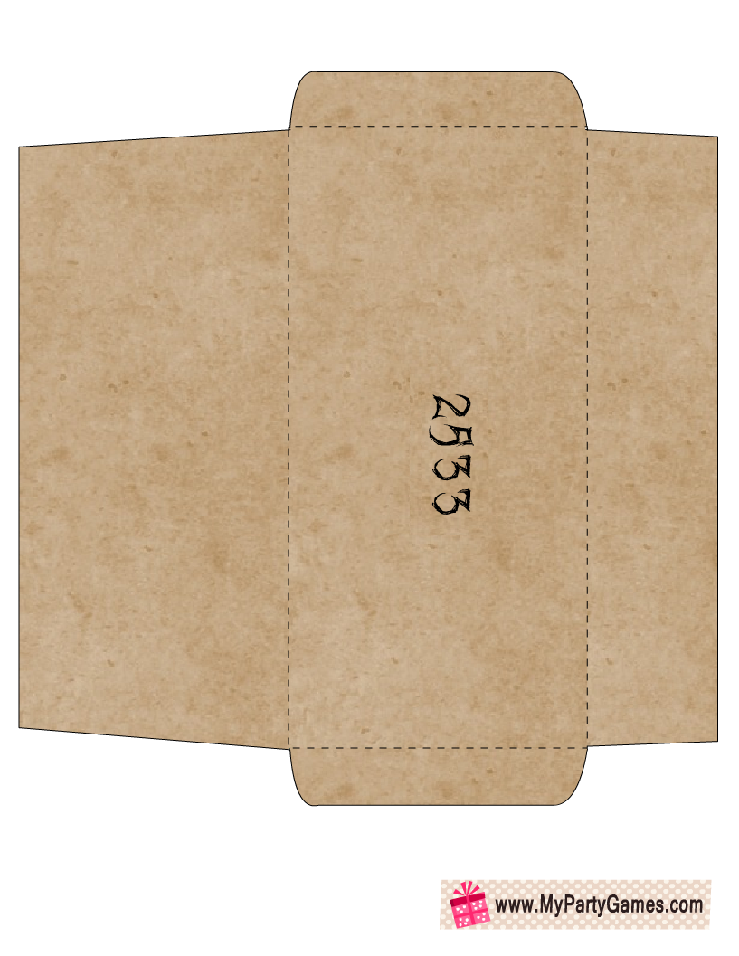 Free Printable Halloween Escape Room Puzzle Number 4 Envelope