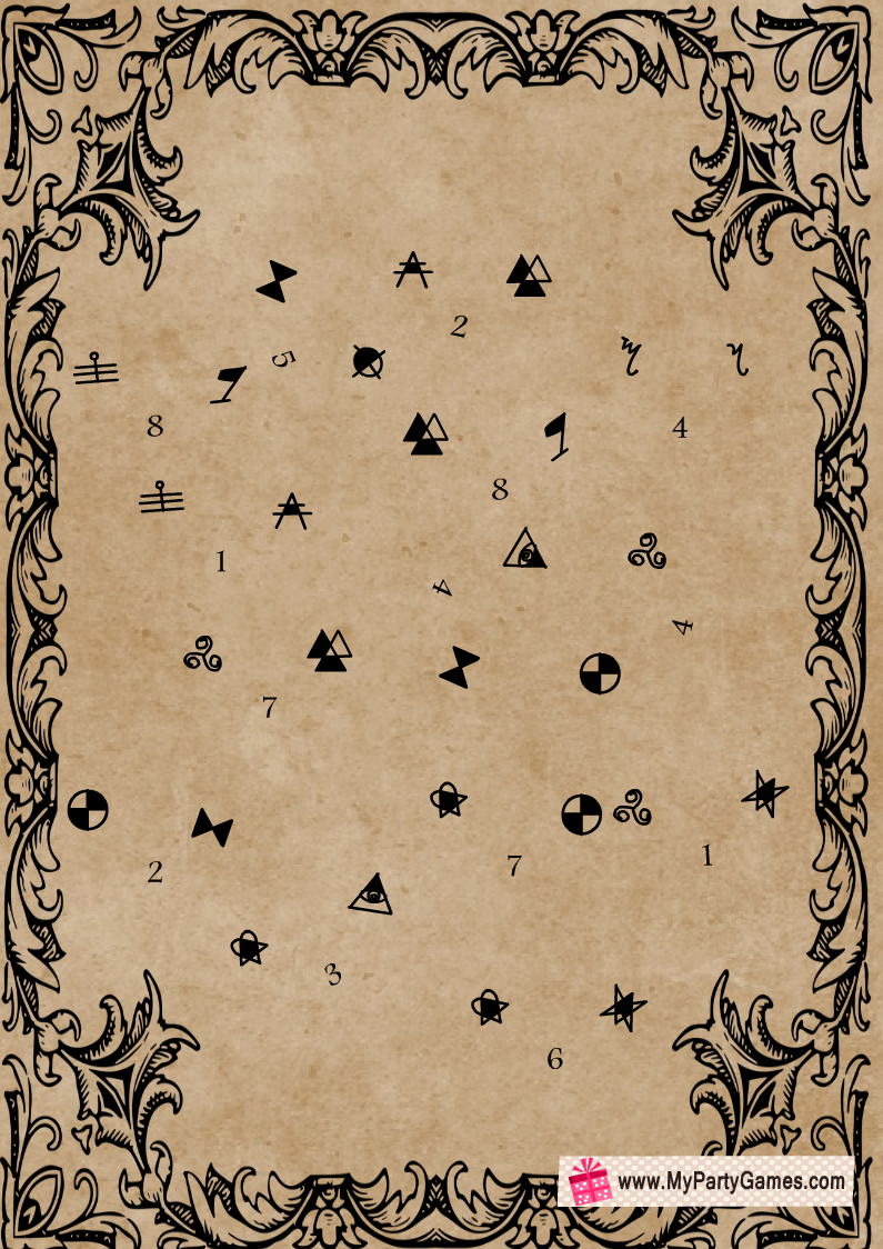 Free Printable Halloween Escape Room Puzzle Number 4 c