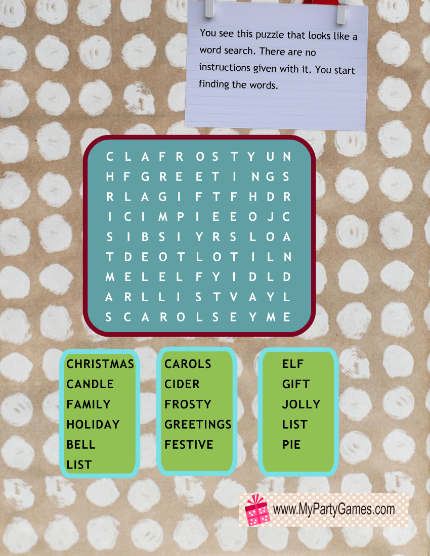 Free Printable Christmas Escape Room Clue 4