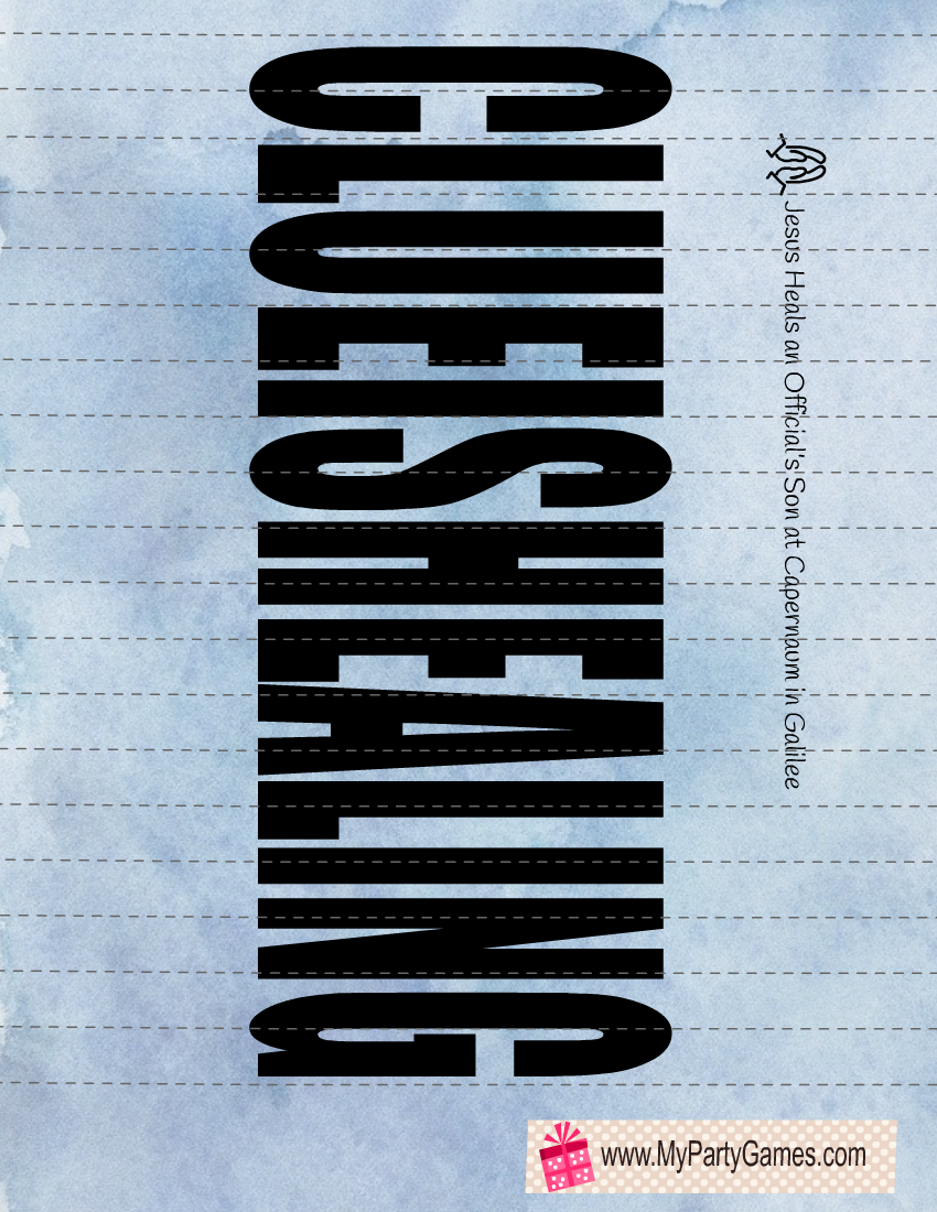 Free Printable Bible Escape Room Clue 3