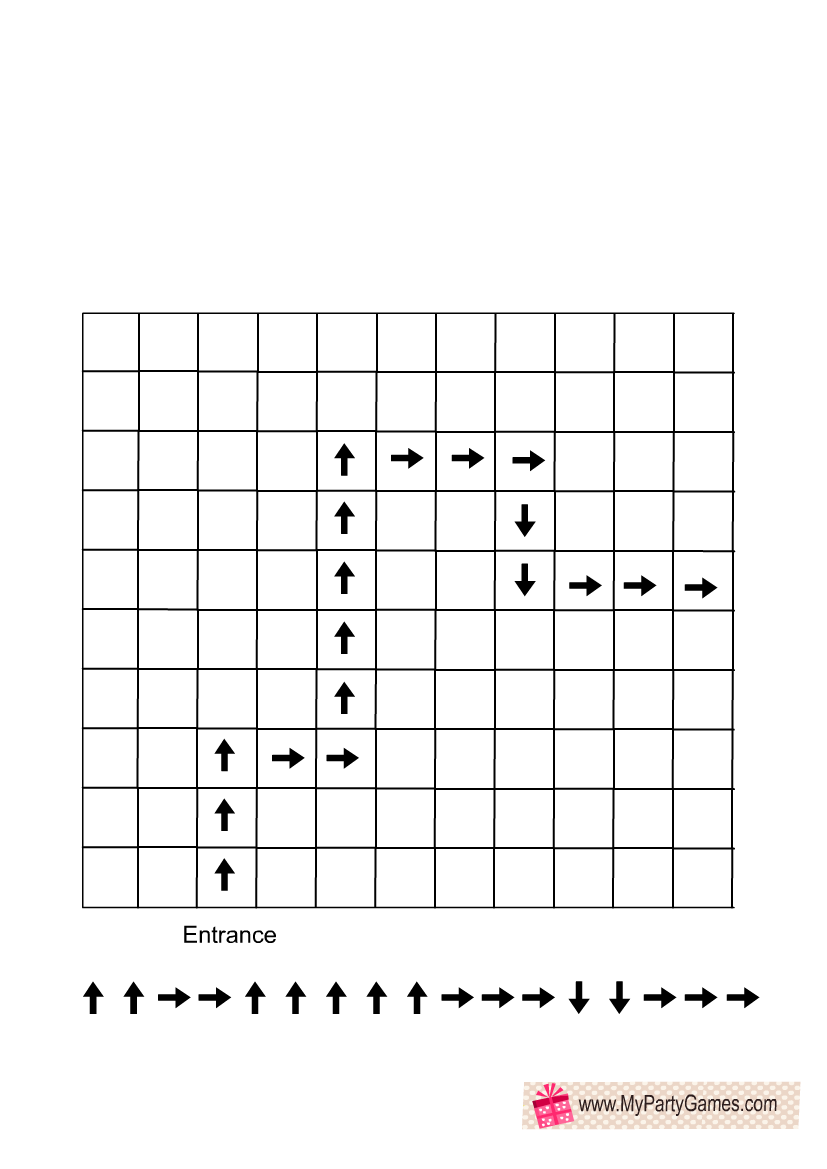 Free Printable Arrow Directions Graph