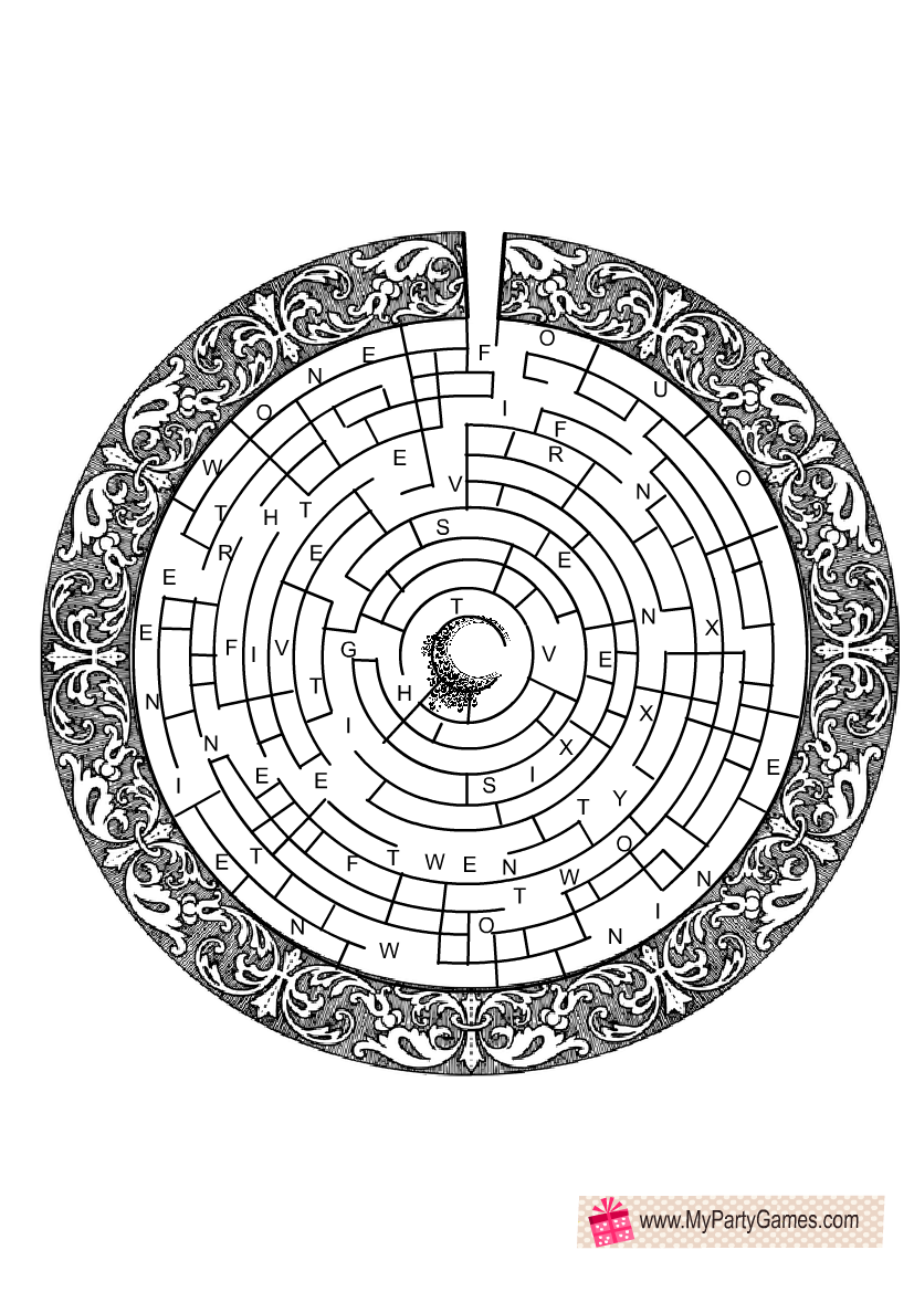 Free Printable Labyrinth Puzzle for DIY Escape Room