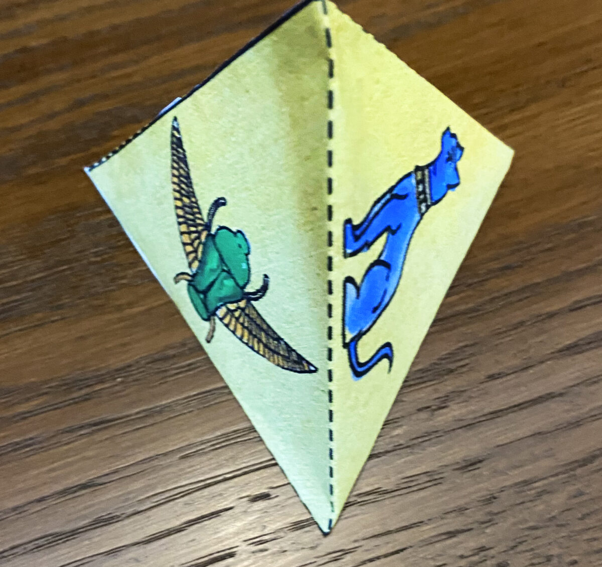 The assembled  tetrahedron